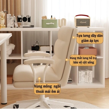 Ghế xoay văn phòng Da PU nhập khẩu, tựa lưng cao cấp, thiết kế hiện đại - 1.89 triệu 4 Ghế xoay văn phòng Da PU nhập khẩu, tựa lưng cao cấp, thiết kế hiện đại - 1.89 triệu 4