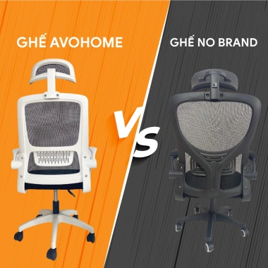 Ghế xoay văn phòng DOMIHOME - Lưng lưới thoáng mát, tựa đầu, điều chỉnh độ cao, tay gập thông minh - 629.000₫