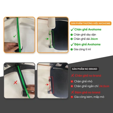 Ghế xoay văn phòng DOMIHOME - Lưng lưới thoáng mát, tựa đầu, điều chỉnh độ cao, tay gập thông minh - 629.000₫ 6 Ghế xoay văn phòng DOMIHOME - Lưng lưới thoáng mát, tựa đầu, điều chỉnh độ cao, tay gập thông minh - 629.000₫ 6