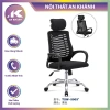 Ghế xoay văn phòng GX5.003 có tựa đầu lưng lưới thoáng mát - Giá rẻ 595k
