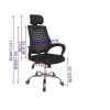Ghế xoay văn phòng GX5.003 có tựa đầu lưng lưới thoáng mát - Giá rẻ 595k 4