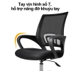 Ghế xoay văn phòng lưng lưới tròn 360 độ cao cấp, mặt ghế đàn hồi thoáng khí - Giá chỉ 359.000đ 7
