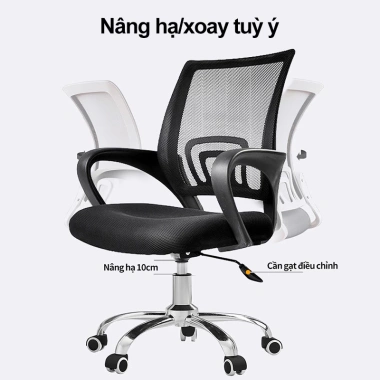 Ghế xoay văn phòng lưng lưới tròn 360 độ cao cấp, mặt ghế đàn hồi thoáng khí - Giá chỉ 359.000đ 8