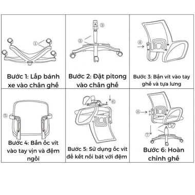 Ghế Xoay Văn Phòng Lưới Cao Cấp Giảm Đau Mỏi Cột Sống Học Tập & Làm 369.000₫