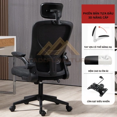 Ghế xoay văn phòng TADI công thái học 360 độ, ngả 35 độ, điều chỉnh đa điểm, bảo vệ cột sống - S03Đ, giá 723.000đ 10 Ghế xoay văn phòng TADI công thái học 360 độ, ngả 35 độ, điều chỉnh đa điểm, bảo vệ cột sống - S03Đ, giá 723.000đ 10