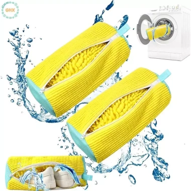 GHX Kid Máy Giặt Giày Túi Sấy, Tái Dụng, Rửa Mọi Loại Giày Dây, Đệm, Lông Tơ, Sneaker – Vệ Sinh Nhanh