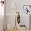 Giá áo móc treo áo đứng kim loại - Giá đỡ quần áo sàn chắc chắn, đa năng cho nón, khăn, túi xách, giảm giá 20% 3