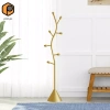 Giá áo móc treo áo đứng kim loại - Giá đỡ quần áo sàn chắc chắn, đa năng cho nón, khăn, túi xách, giảm giá 20% 6