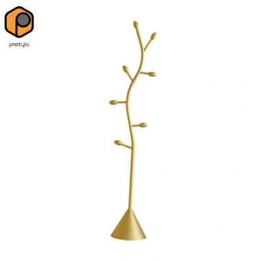 Giá áo móc treo áo đứng kim loại - Giá đỡ quần áo sàn chắc chắn, đa năng cho nón, khăn, túi xách, giảm giá 20%
