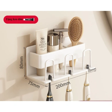 Giá Bàn Chải Nhôm Hợp Kim Chống Gỉ, Xước – Tặng Cốc Sang Trọng, Nhỏ Gọn, Giá 112.500₫