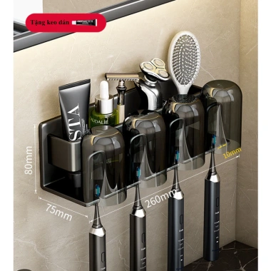 Giá Bàn Chải Nhôm Hợp Kim Chống Gỉ, Xước – Tặng Cốc Sang Trọng, Nhỏ Gọn, Giá 112.500₫