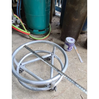 Giá bình Gas bánh xe kèm combo đa kích cỡ, phù hợp bếp công nghiệp - 163k 2