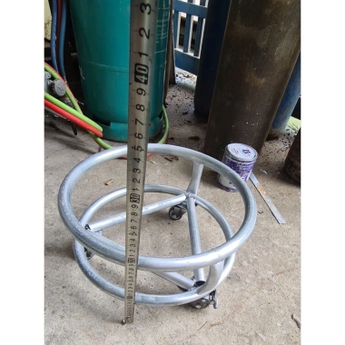 Giá bình Gas bánh xe kèm combo đa kích cỡ, phù hợp bếp công nghiệp - 163k 4