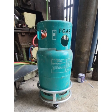 Giá bình Gas bánh xe kèm combo đa kích cỡ, phù hợp bếp công nghiệp - 163k 7
