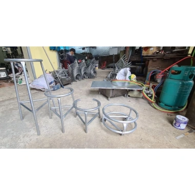 Giá bình Gas bánh xe kèm combo đa kích cỡ, phù hợp bếp công nghiệp - 163k 10