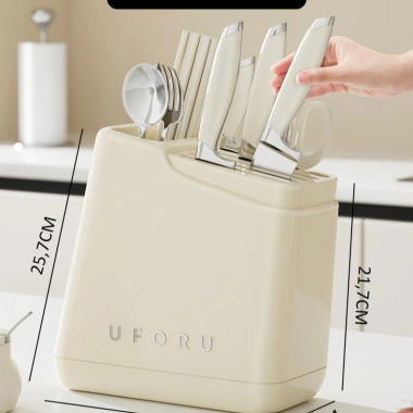 Giá cài dao kéo 2 trong 1 UFORU UF533 – Đựng đũa muỗng đa năng, tiện lợi cho nhà bếp 6 Giá cài dao kéo 2 trong 1 UFORU UF533 – Đựng đũa muỗng đa năng, tiện lợi cho nhà bếp 6