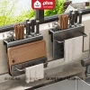 Giá cài dao kéo cao cấp ERMO - Kệ để dao chống gỉ trọn đời, dán tường cao cấp kèm keo dán - 220.000 VND