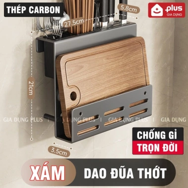Giá cài dao kéo cao cấp ERMO - Kệ để dao chống gỉ trọn đời, dán tường cao cấp kèm keo dán - 220.000 VND 9