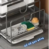 Giá Cài Dao Treo Tường Đa Năng Inox Không Gỉ MonoHome - Đựng Đũa Thớt Vung Nồi 4
