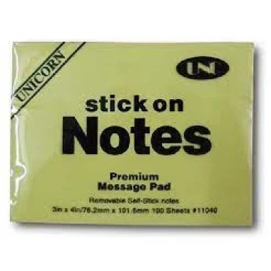 Giá cực sốc 3 xấp 300 tờ Giấy Note 3x4 inch vàng có keo dính - Chỉ 23.000₫ 2