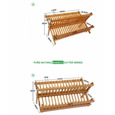 Gia Để Bát Đĩa Gấp Gọn 2 Tầng Gỗ Tre Tự Nhiên, Tiêu Chuẩn Sấy Sơn Loại 1 Giá 199k 6 Gia Để Bát Đĩa Gấp Gọn 2 Tầng Gỗ Tre Tự Nhiên, Tiêu Chuẩn Sấy Sơn Loại 1 Giá 199k 6