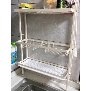 Giá để bát đĩa treo tường không lỗ – Đặt trên sàn góc bàn, tiết kiệm không gian, giá chỉ 416.900 VND 9