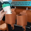 Giá Để Cốc Kiêm Móc Treo Đồ Sau Ghế Ô Tô Da Cao Cấp 2in1 Đa Năng Siêu Chắc