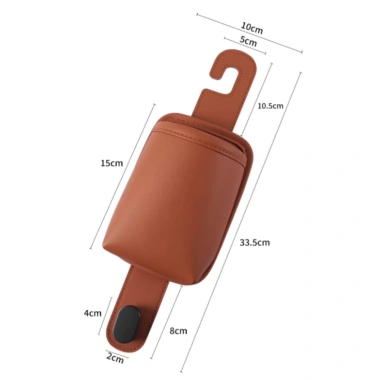 Giá Để Cốc Kiêm Móc Treo Đồ Sau Ghế Ô Tô Da Cao Cấp 2in1 Đa Năng Siêu Chắc 5