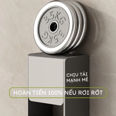 Giá để dao AKICHI thép carbon chống gỉ, hộp cài dao kéo để bàn, treo tường keo không cần khoan 219.000₫