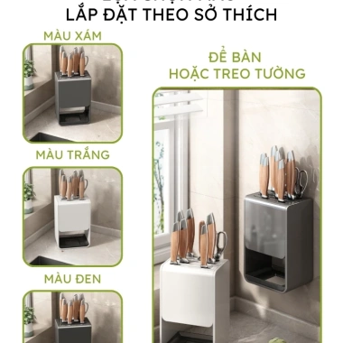 Giá để dao AKICHI thép carbon chống gỉ, hộp cài dao kéo để bàn, treo tường keo không cần khoan 219.000₫ 8 Giá để dao AKICHI thép carbon chống gỉ, hộp cài dao kéo để bàn, treo tường keo không cần khoan 219.000₫ 8