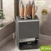 Giá để dao AKICHI thép carbon chống gỉ, hộp cài dao kéo để bàn, treo tường keo không cần khoan 219.000₫ 10