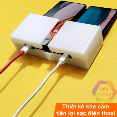 Giá đế điện thoại HOMEK – Kệ treo tường, kế dính, hỗ trợ remote, chỉ 22.000đ