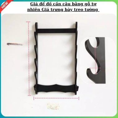 Giá để đồ cần câu gỗ tự nhiên treo tường và trưng bày, giá chỉ 110.000đ 4 Giá để đồ cần câu gỗ tự nhiên treo tường và trưng bày, giá chỉ 110.000đ 4