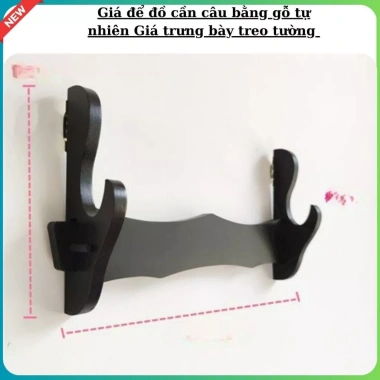 Giá để đồ cần câu gỗ tự nhiên treo tường và trưng bày, giá chỉ 110.000đ
