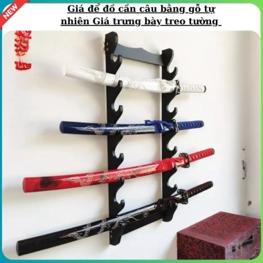 Giá để đồ cần câu gỗ tự nhiên treo tường và trưng bày, giá chỉ 110.000đ 9 Giá để đồ cần câu gỗ tự nhiên treo tường và trưng bày, giá chỉ 110.000đ 9