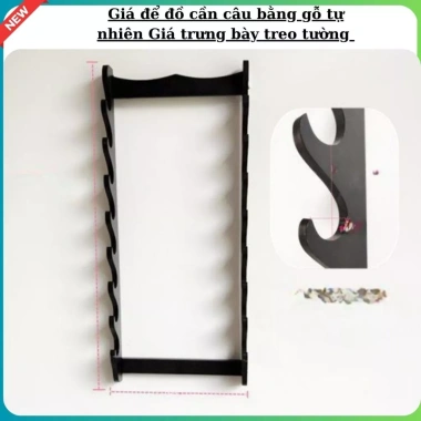 Giá để đồ cần câu gỗ tự nhiên treo tường và trưng bày, giá chỉ 110.000đ 10 Giá để đồ cần câu gỗ tự nhiên treo tường và trưng bày, giá chỉ 110.000đ 10
