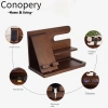 Giá để đồ CONOPERY đa chức năng gỗ bền, giá đỡ điện thoại và ví cho văn phòng, giảm 20%