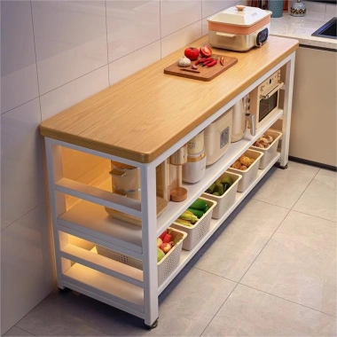 Giá để đồ đa chức năng cho bếp, tủ, bàn cắt, lưu trữ lò vi sóng - Nhiều tầng, tủ bên hẹp, giảm 21%