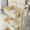 Giá để đồ đa năng nhiều tầng, xe đẩy sàn tắm, bánh xe quay 360°, giá 94.083₫ 3