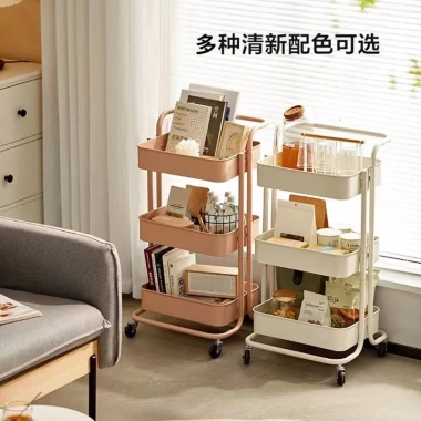 Giá để đồ đa năng nhiều tầng, xe đẩy sàn tắm, bánh xe quay 360°, giá 94.083₫
