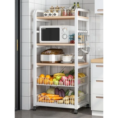 Giá để đồ nhà bếp đa tầng 3 cấp, giá để trái cây, rau củ và gia vị, dùng cho lò vi sóng - Giá chỉ 359.169 VND