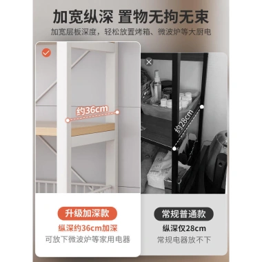 Giá để đồ nhà bếp đa tầng 3 cấp, giá để trái cây, rau củ và gia vị, dùng cho lò vi sóng - Giá chỉ 359.169 VND