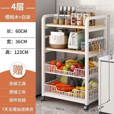Giá để đồ nhà bếp đa tầng 3 cấp, giá để trái cây, rau củ và gia vị, dùng cho lò vi sóng - Giá chỉ 359.169 VND