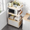 Giá để đồ nhà bếp đứng sàn đa tầng – Đa chức năng cho nồi, lò vi sóng, gia vị, chỉ 486.027 VND