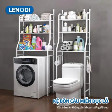 Giá để đồ vệ sinh đa năng 3 tầng rộng rãi, tặng phụ kiện – chỉ 145.000 VNĐ
