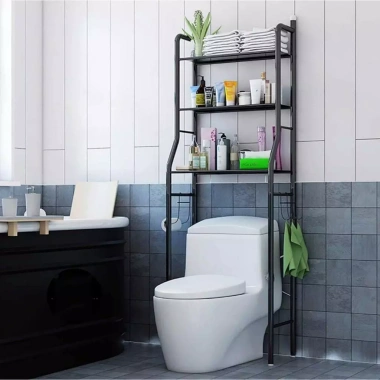 Giá để đồ vệ sinh đa năng 3 tầng rộng rãi, tặng phụ kiện – chỉ 145.000 VNĐ