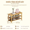 Giá để giày tre đa tầng gỗ - Chống bụi, chống mọt, đa năng, kệ decor, giá 269k 4