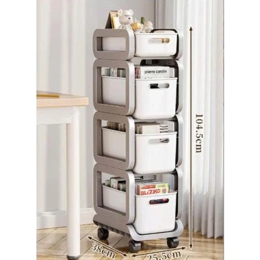Giá để sách 3 tầng Ksun02 - Kệ đẩy đa năng 3-5 tầng, giảm giá 265k 6