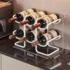 Giá để tủ rượu vang đỏ cao cấp, ánh sáng sang trọng, lên xuống tự động, giá ly xiên, thủy tinh, lưu trữ chai rượu - chỉ 270.031đ 6