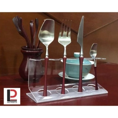 Giá đỡ acrylic trong suốt cho dao, nĩa, đũa - Kệ mica trưng bày bộ dụng cụ ăn, chỉ 69.000